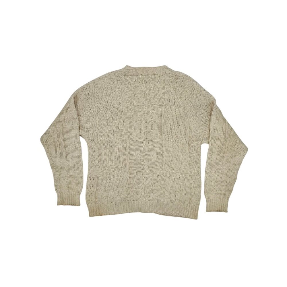 Vintage Y2K American Eagle Knit V-Neck Button Down Grunge 90s Grandpa Cardigan L - Picture 5 of 14